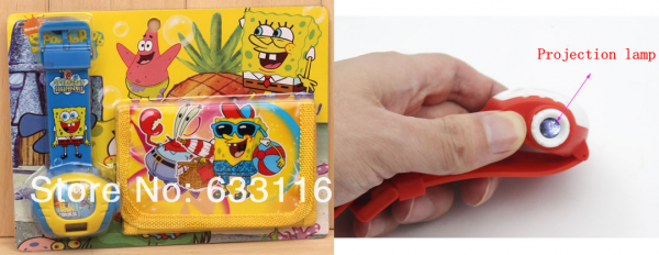 Bob Esponja c/ projetor + carteira - Unidade