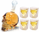 WHISKEIRA 1000ML + 4 COPOS CAVEIRA