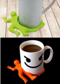 PORTA COPO BONECO SILICONE - 2 Unidades